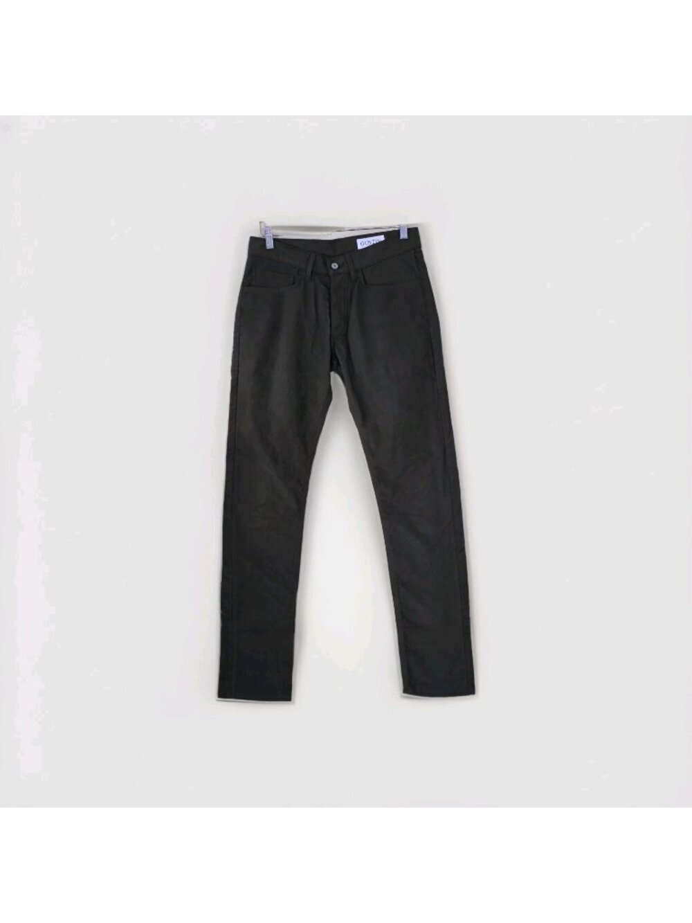 GUSTIN Slim Fit Chino Pants Men 32 x 33 Olive Green Chamoise Button Fly USA Edgy